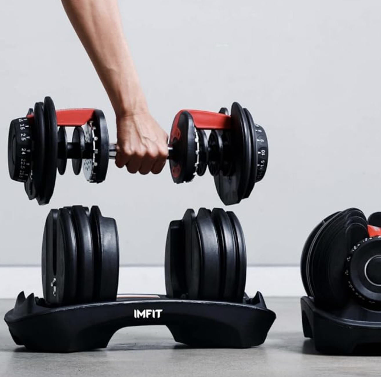 IMFit 5lb-52.5lb Adjustable Dumbbell.